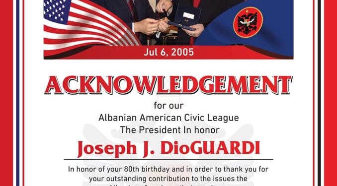 Dega e LDK-së për Gjermani i ndan mirënjohje  J. Dioguardit