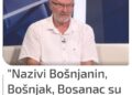 DR.  JAHIĆ:  “BOŠNJACI  SU  BOSANCI,  ONI  KOJI  SU  IZ  BOSNE”