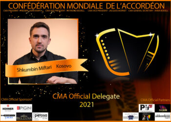 Shkumbin Miftari emërohet delegat në Konfederatën Botërore të Fizarmonikës
