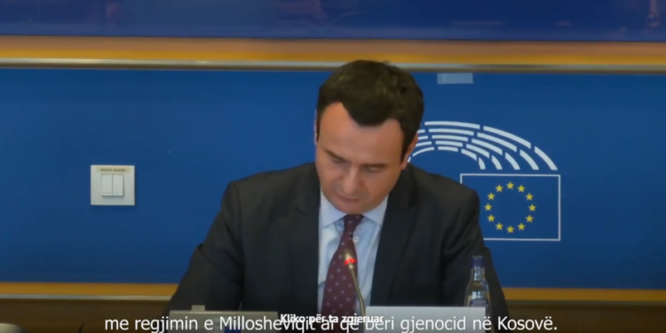 Fjalimi i Albin Kurtit para Komitetit për Punë të Jashtme të Parlamentit Evropian