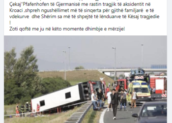 „Sali Çekaj“Pfafenhofen të Gjermanisë ngushllon familjet  e të aksidentuar