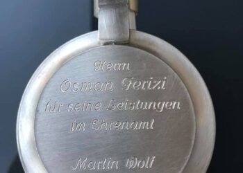 Osman Ferizi merr mirënjohje nga kryetari i Bashkisë së qytetit të Pfaffenhofen z.Wolf