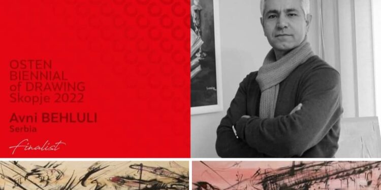 Avni Behluli finalist në “Osten bienale of drawing” Shkup