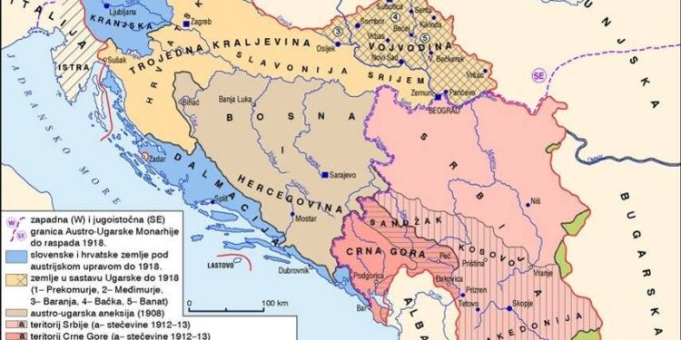 Jugosllavia, ose burgu i kombeve u formua më 1 dhjetor 1918