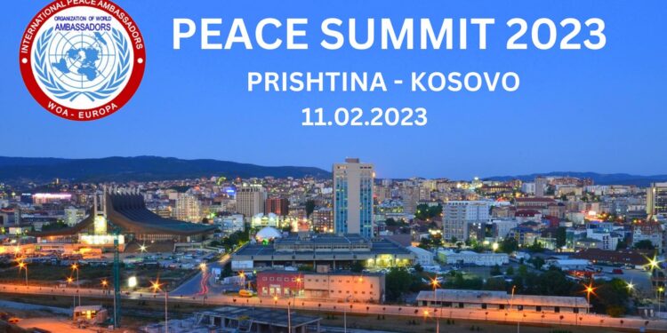 Organizata Botërore WOA organizon Samitin Ndërkombëtar të Paqes në Prishtinë