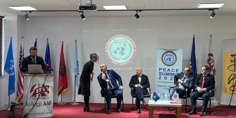 Organizata Botërore WOA mbajti Samitin Ndërkombëtar të Paqes në Prishtinë