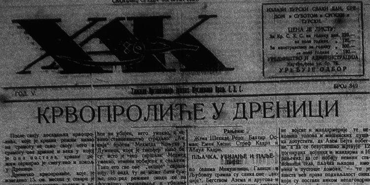 MASAKRA NË DRENICË SIPAS GAZETËS “HAK”