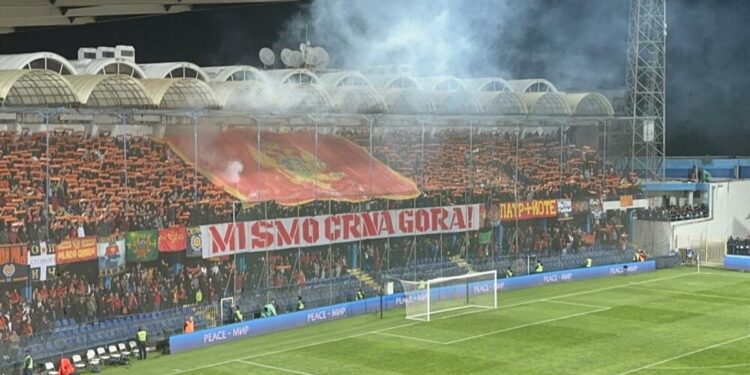Tifozët e Serbisë injorohen nga ata të Malit të Zi për fyerjet ndaj Kosovës