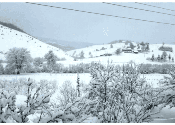 20 centimetra borë në Peshter nuk është befasi për ditët e para të prillit