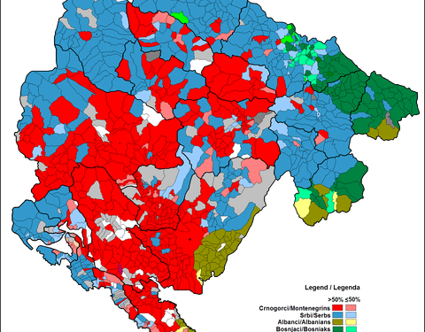 Struktura nacionale e Malit të Zi 2011