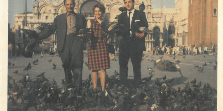 Magdalena Pepčić sa ocem Tonom i bratom Nikolom 60-tih godina u Veneciji