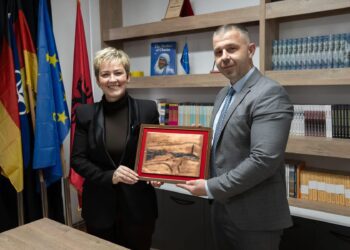 Kryetari i Këshilli Nacional Shqiptar Enkel Rexhepi, priti kryetaren e komunës së Preshevës   znj. Sinani!