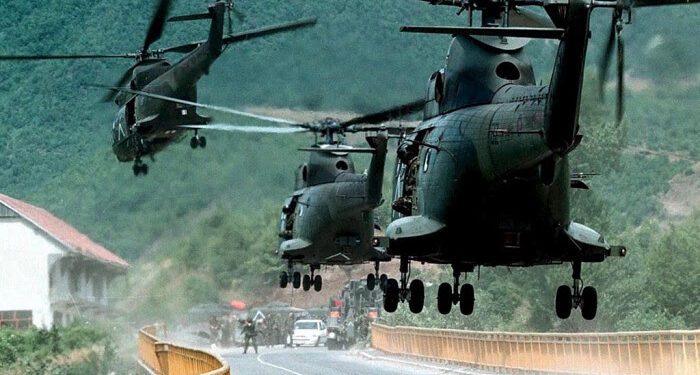 Avionët e NATO-paktit zbresin në tokën e Kosovë