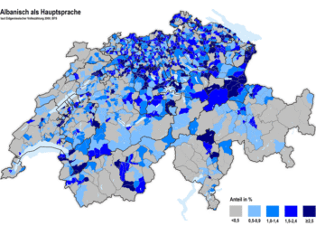 Shqiptaret në Zvicerr në vitin 2000