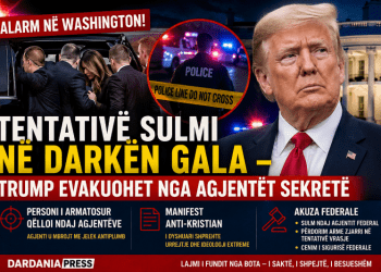 Alarm në Washington: Tentativë sulmi në darkën gala – Donald Trump evakuohet nga agjentët sekretë