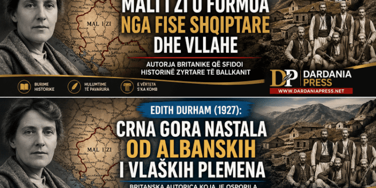 Edith Durham (1927): Crna Gora je nastala od albanskih i vlaških plemena