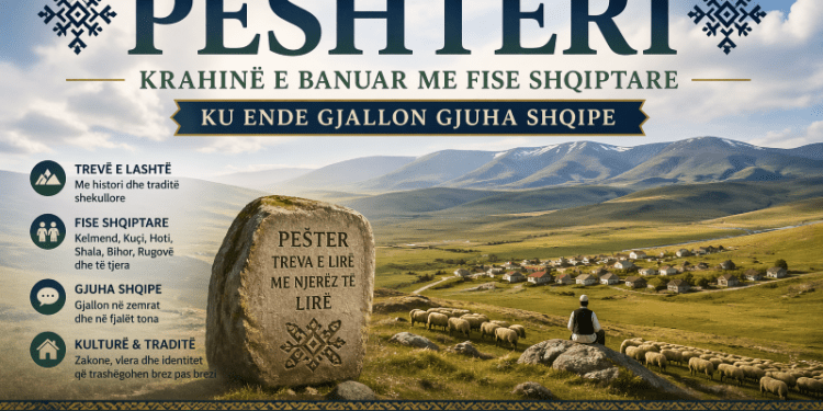 Peshteri – emri që ruan kujtesën e një krahine shqiptare