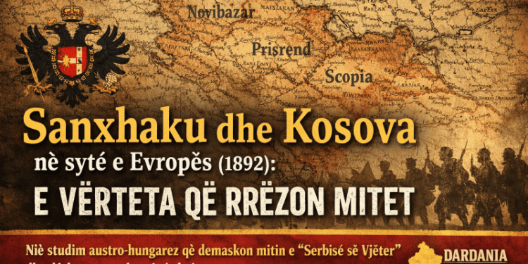 “Sanxhaku dhe Kosova në sytë e Evropës (1892): e vërteta që rrëzon mitet”