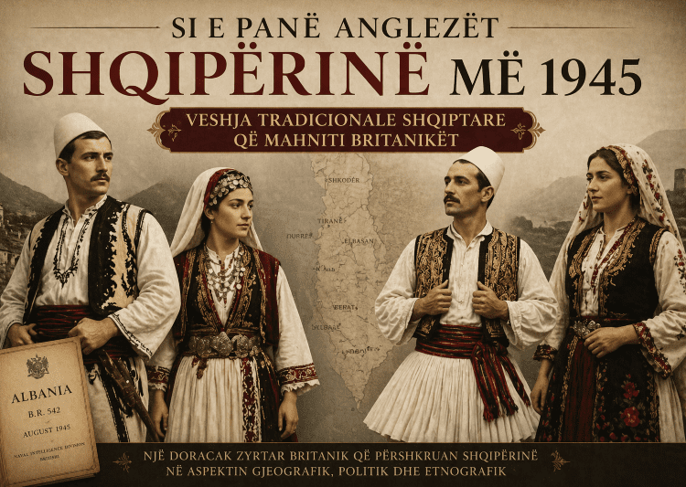 Kur anglezët mahniteshin me Shqipërinë: Veshja shqiptare sipas raportit britanik të vitit 1945
