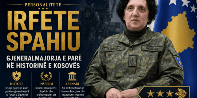 Irfete Spahiu – Gjeneralmajorja e parë në historinë e Kosovës