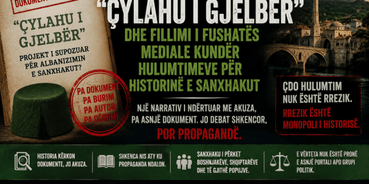 “Qylahu i Gjelbër” dhe fillimi i fushatës mediale kundër hulumtimeve për historinë e Sanxhakut