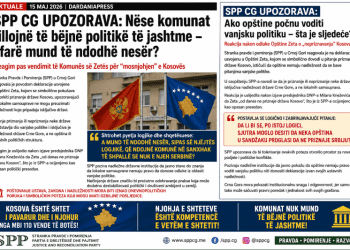 SPP e MALIT të Zi PARALAJMËRON: Nëse komunat fillojnë të bëjnë politikë të jashtme – çfarë mund të ndodhë nesër?
